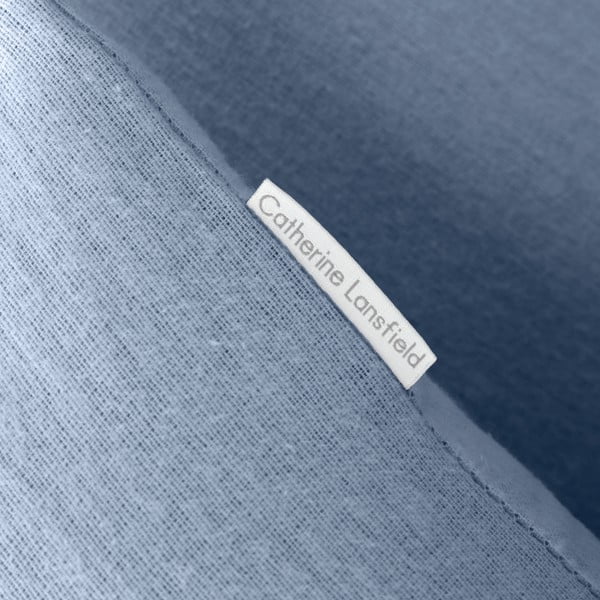 Světle modré flanelové povlečení na dvoulůžko 200x200 cm Brushed – Catherine Lansfield-image-2