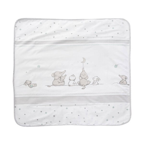 Bílá/šedá dětská deka z mikroplyše 80x80 cm Sternenzauber – Roba-image-3