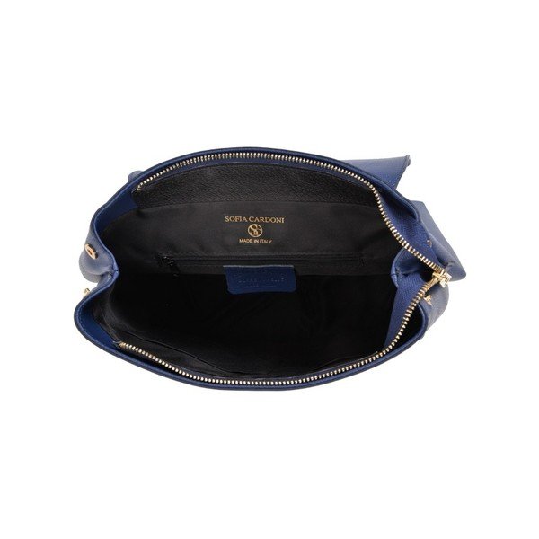 Modrý kožený batoh Sofia Cardoni Angelica-image-3