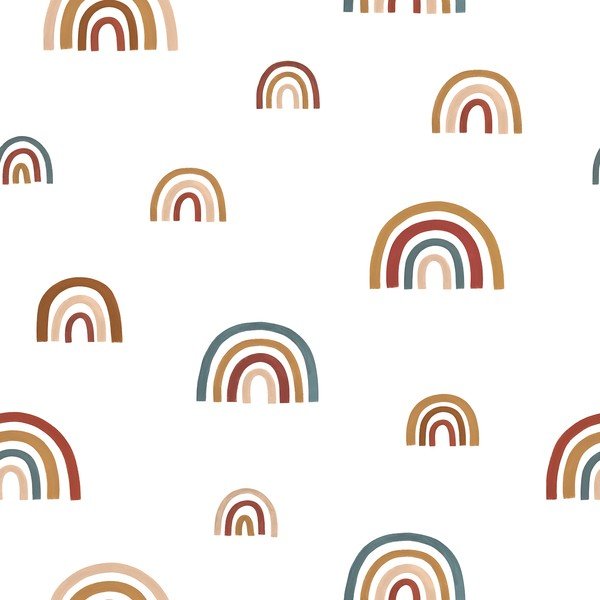 Dětská tapeta 10 m x 50 cm Goodlooking Rainbows – Lilipinso