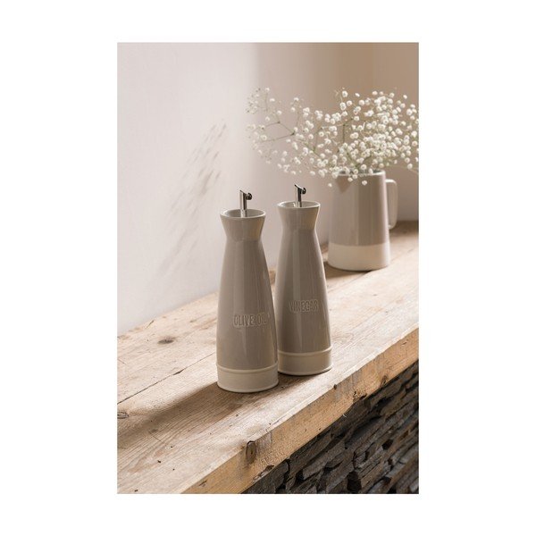 Sada 2 hnědých kameninových nádob s nálevkami na olej a ocet Premier Housewares, 528 ml-image-4