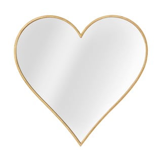 Nástěnné zrcadlo v rámu ve zlaté barvě Mauro Ferretti Glam Heart