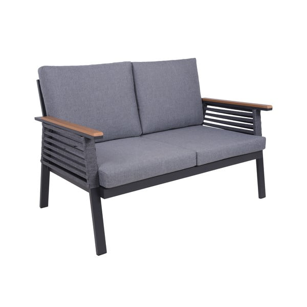 Tmavě šedý hliníkový zahradní lounge set pro 4 Denia – Garden Pleasure-image-2