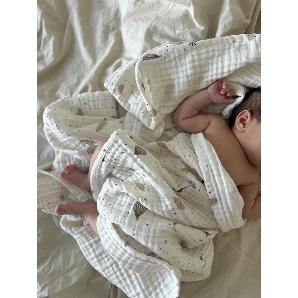 Slonovinová dětská deka z Bio bavlny 100x100 cm Dreamland – Cam Cam Copenhagen-image-3