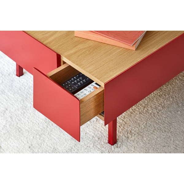 Tmavě červený konferenční stolek Teulat Arista-image-2