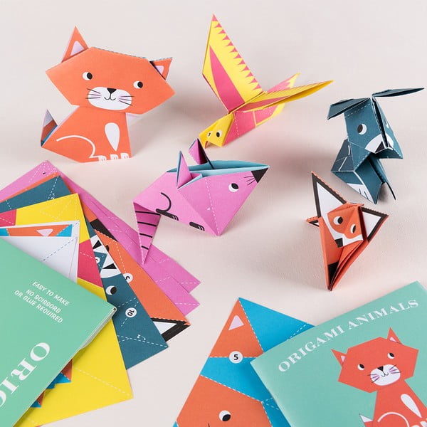 Papírové skládačky Animals Origami – Rex London-image-1