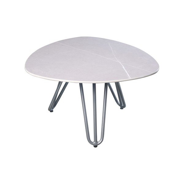 Zahradní odkládací stolek s deskou z kamene 68x67,5 cm Emilia – Garden Pleasure