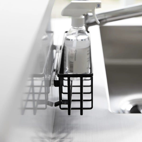 Černý kovový stojan na mycí prostředky bez vrtání Film Hook – YAMAZAKI-image-4
