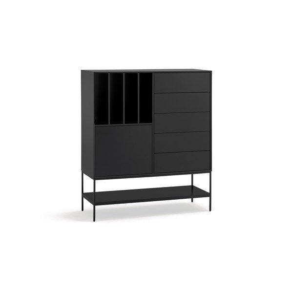 Černá skříňka 120x140x45 cm Platt – Teulat-image-2