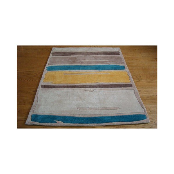 Koberec Paint Strokes Teal Yellow, 120x170 cm-image-2