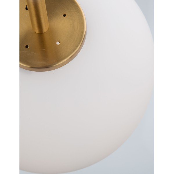 Bílé/v mosazné barvě skleněné závěsné svítidlo ø 27 cm Lato – Nova Luce-image-4
