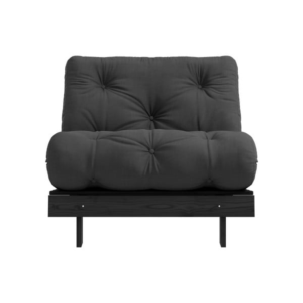 Tmavě šedé křeslo Roots Black Night – Karup Design
