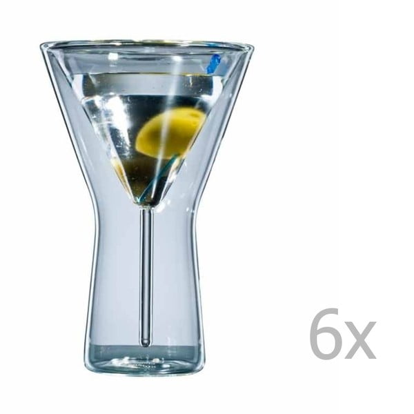 Sada 6 sklenic bloomix Martini