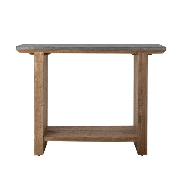 Konzolový stolek s kovovou deskou v přírodní barvě 40x110 cm Riva – Bloomingville-image-2