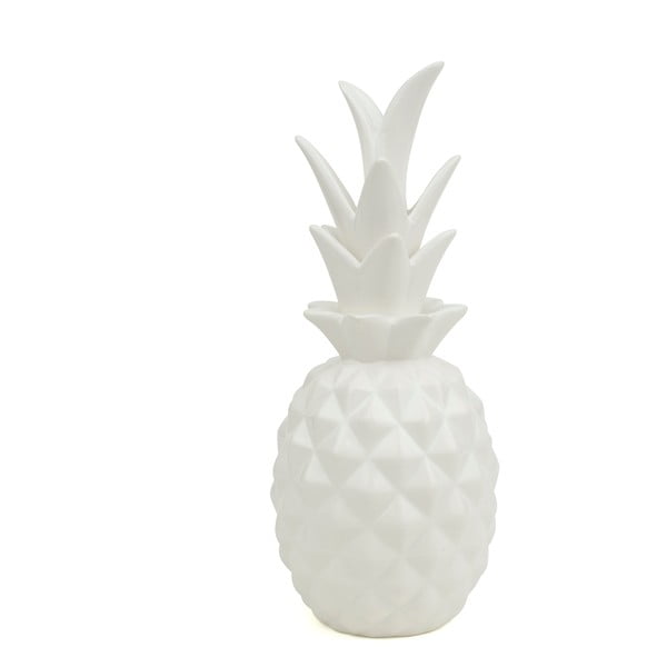 Keramická dekorace Novoform Pineapple, bílá