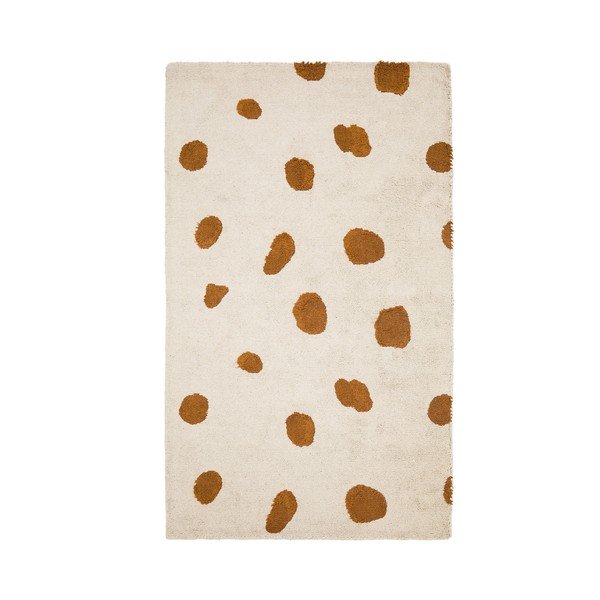 Krémový pratelný/ručně tkaný bavlněný dětský koberec 90x150 cm Tandani – Kave Home