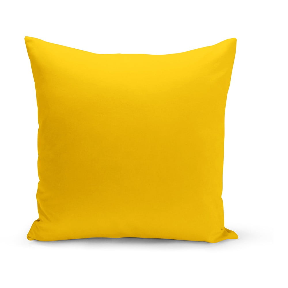 Žlutý dekorativní polštář Kate Louise Lisa, 43 x 43 cm