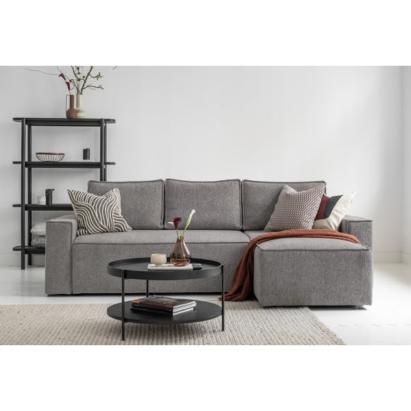 Světle šedá rozkládací rohová pohovka (variabilní) Brave Dave – Miuform-image-4