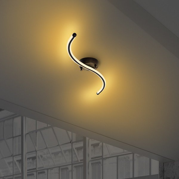 Černé LED stropní svítidlo 10x67 cm Yilan – Opviq lights-image-4