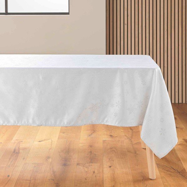 Ubrus s vánočním motivem z žakáru 140x300 cm Flocons – douceur d'intérieur
