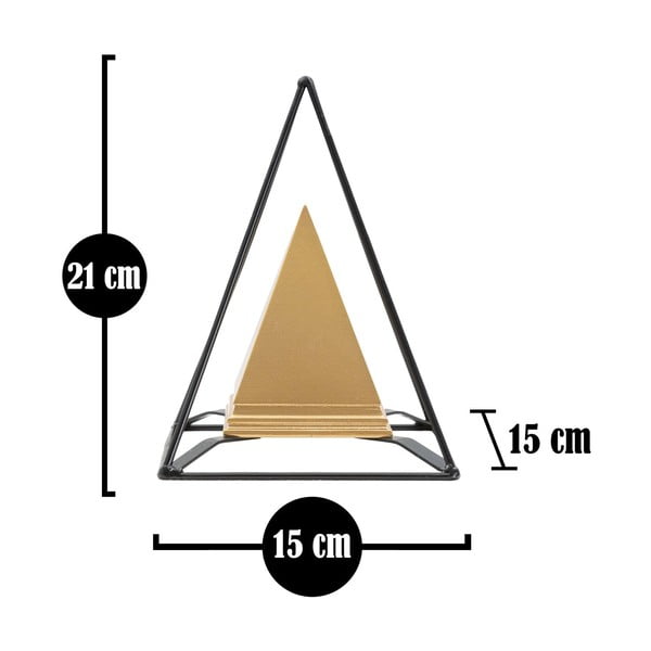 Kovová soška ve zlatém dekoru Mauro Ferretti Piramid-image-4