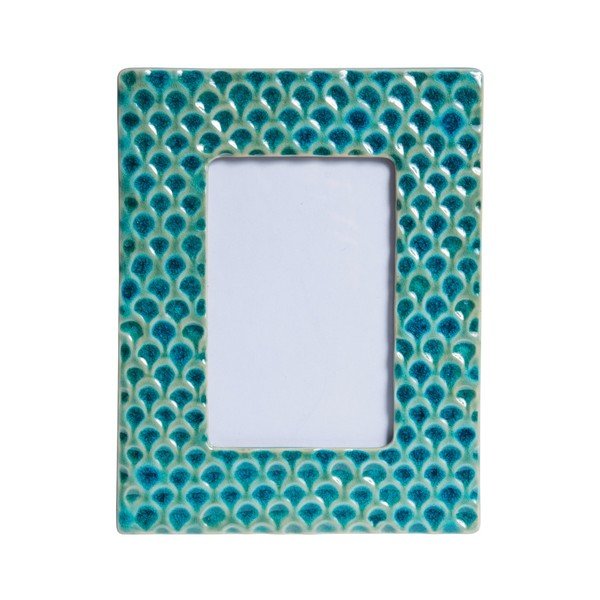 Fotorámeček Côté Table Lisette Turqoise, 24x18 cm-image-1