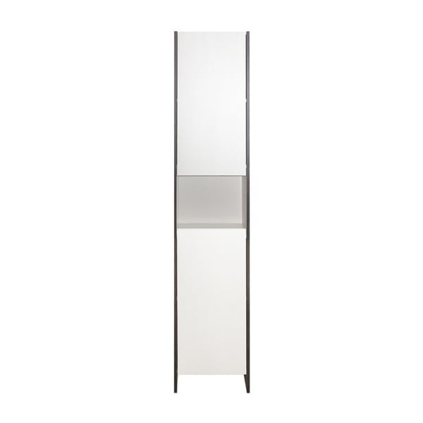 Bílá koupelnová skříňka s šedým korpusem Symbiosis Biarritz, šířka 38,2 cm