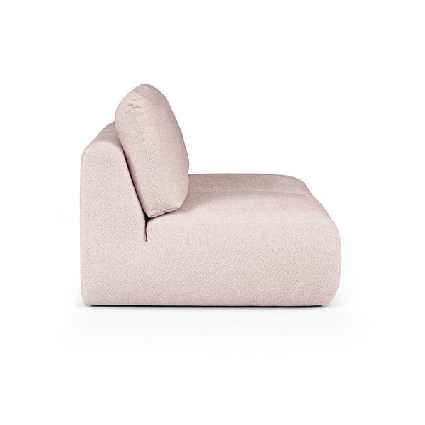 Světle růžová pohovka z textilie bouclé 164 cm Mirel – Rodier-image-3