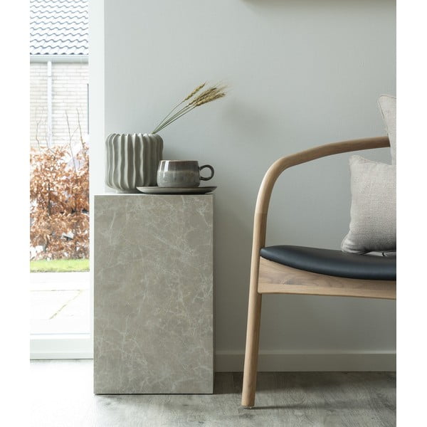 Odkládací stolek v dekoru mramoru 30x30 cm Prague – House Nordic-image-1