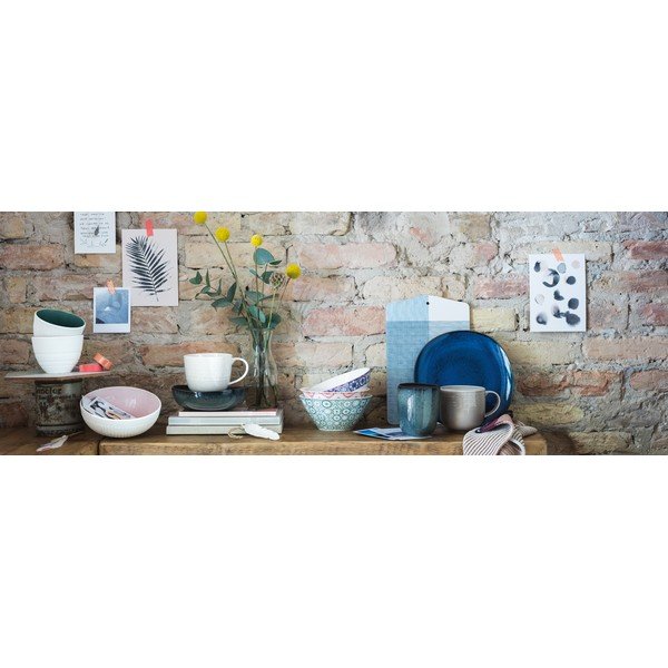 Tmavě modrý kameninový talíř Villeroy & Boch Like Lave, ø 28 cm-image-1