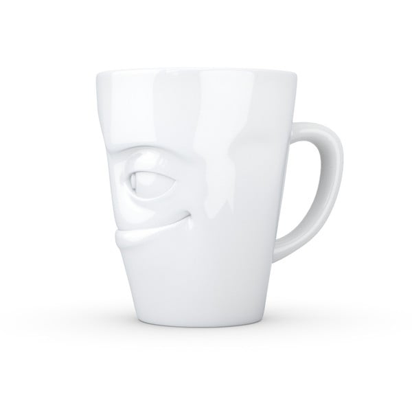 Bílý šibalský porcelánový hrnek s ouškem 58products-image-2