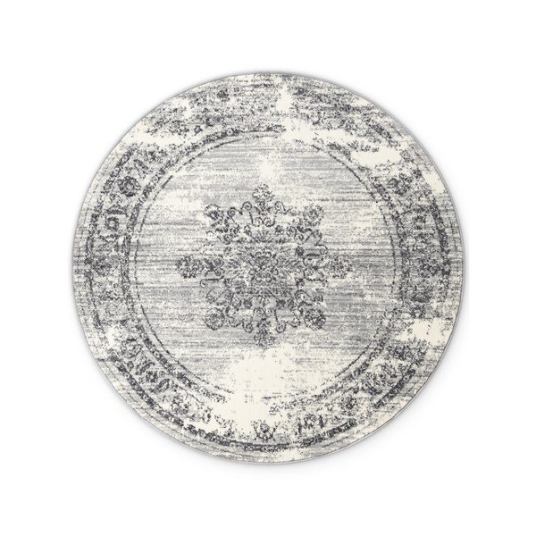 Šedo-krémový kulatý koberec ø 160 cm Gloria Lydia – Hanse Home
