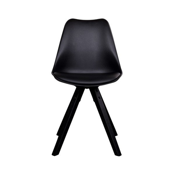 Sada 2 černých židlí s černými nohami House Nordic Bergen-image-3