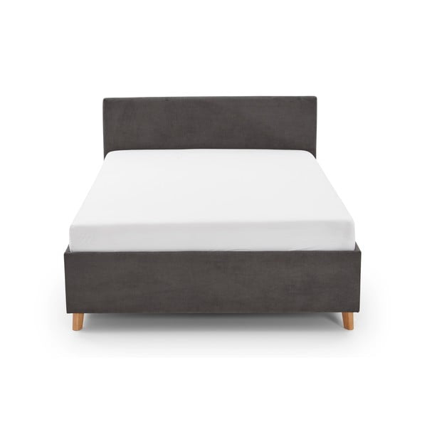 Antracitová čalouněná dětská postel s úložným prostorem s roštem 120x200 cm Cool – Meise Möbel-image-4