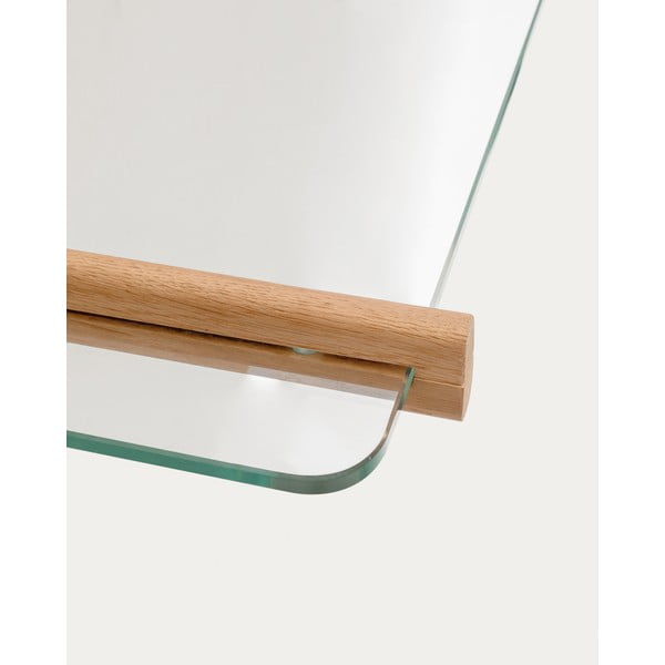 Skleněný modulární policový systém v přírodní barvě 90x202x30,5 cm Sitra – Kave Home-image-4