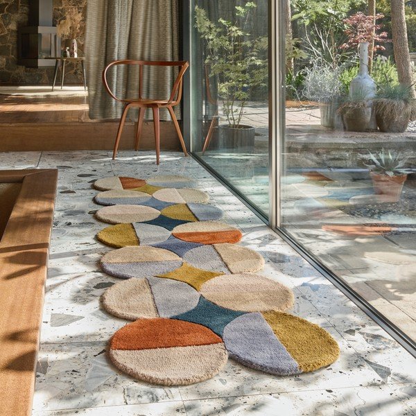 Ručně tkaný vlněný běhoun 80x230 cm Mia Ellipse – Flair Rugs-image-1
