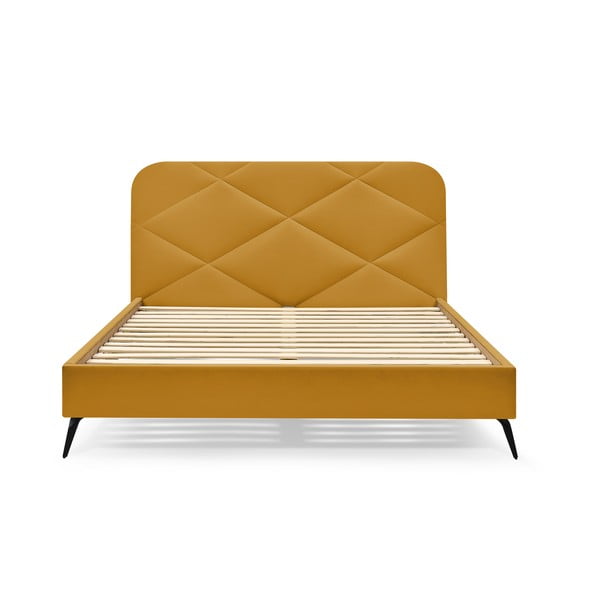 Čalouněná dvoulůžková postel s roštem 160x200 cm Prune – Bobochic Paris-image-3