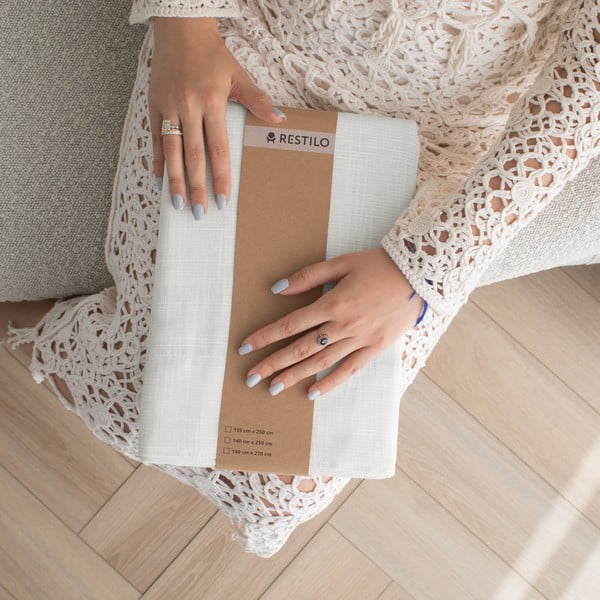 Krémový závěs 140x250 cm Valeta – Restilo-image-4