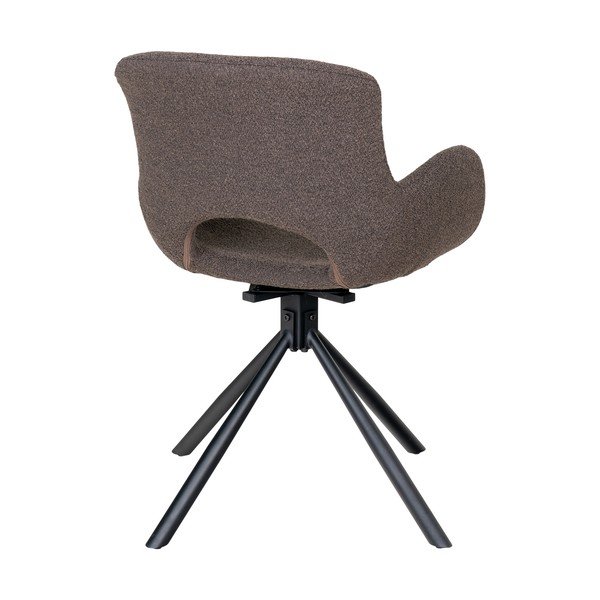 Hnědá čalouněná jídelní křesla v sadě 2 ks s područkami Amorim – House Nordic-image-2