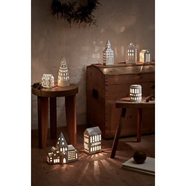 Keramický svícen na čajovou svíčku Urbania Lighthouse Church Tower – Kähler Design-image-4