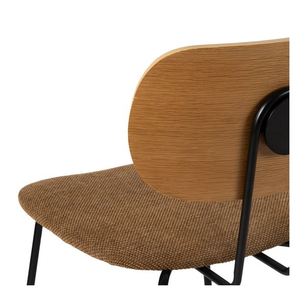 Jídelní židle v hnědé a přírodní barvě v sadě 4 ks Cleo – Ixia-image-4