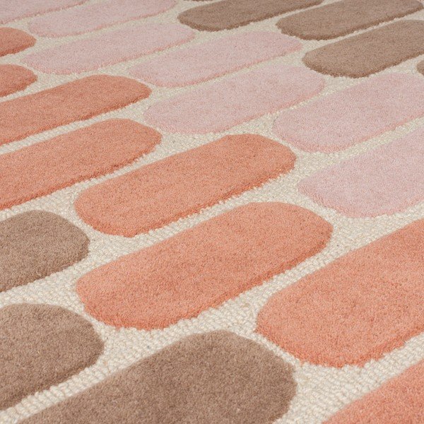 Oranžový vlněný běhoun Flair Rugs Fossil, 60 x 230 cm-image-2