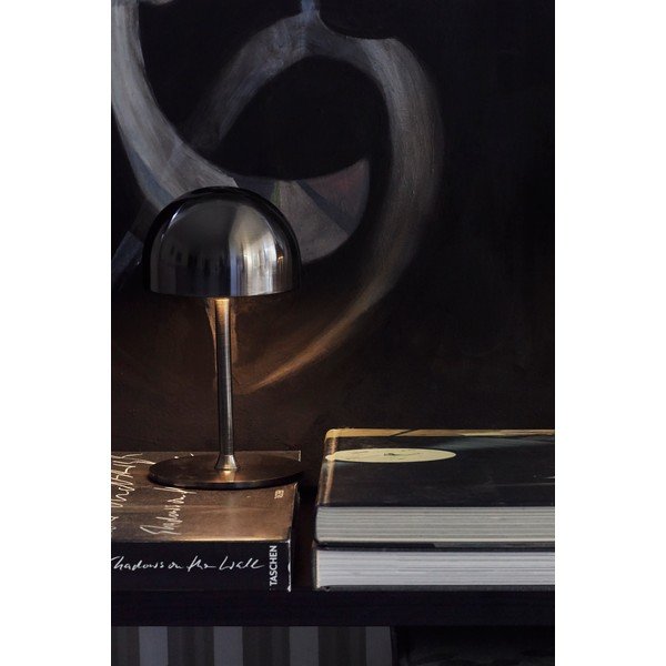 Tmavě šedá LED stolní lampa na dálkové ovládání s kovovým stínidlem (výška 22 cm) Tim – Sirius-image-3