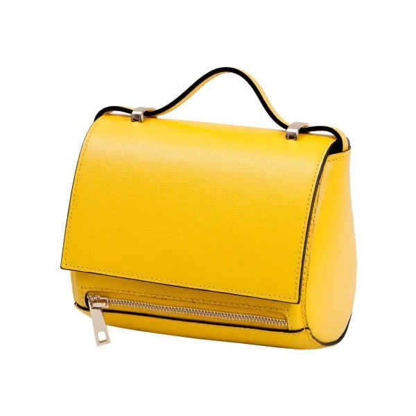 Žlutá kabelka z pravé kůže Andrea Cardone Giosetta