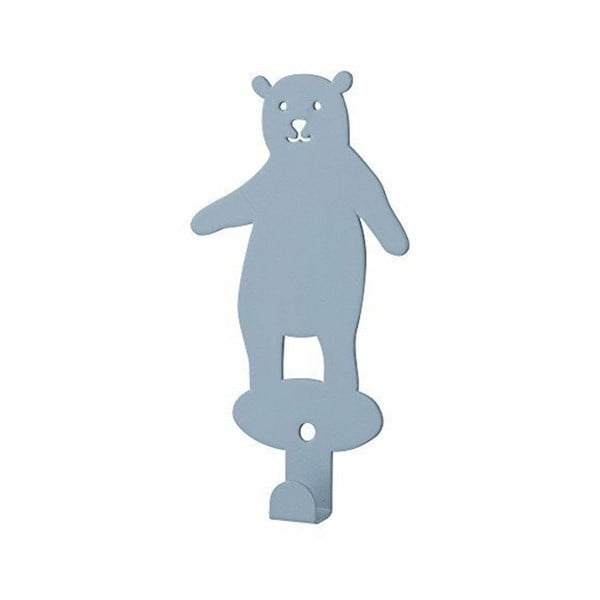 Modrý nástěnný věšák Bloomingville Bear
