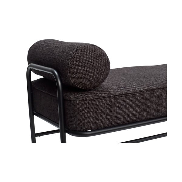 Hnědá lenoška s polštářem Hübsch Pipe-image-4