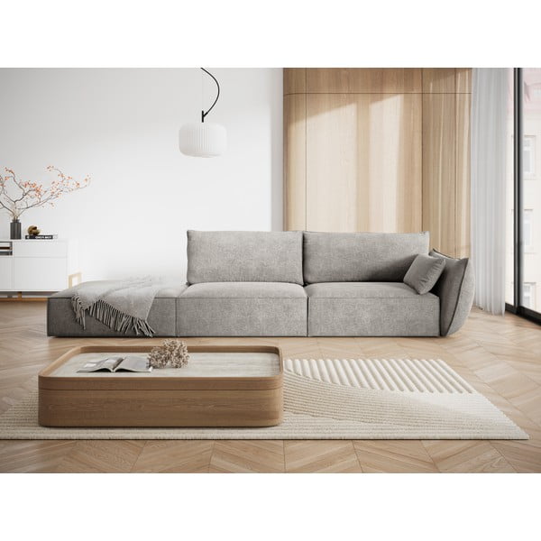 Světle šedá lenoška (pravý roh) Vanda – Mazzini Sofas-image-1
