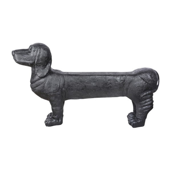 Černá zahradní lavice Dachshund – Esschert Design-image-3