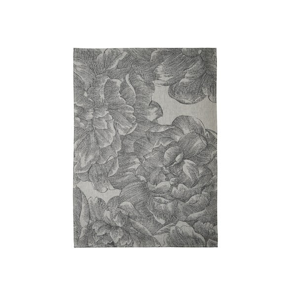 Šedá kuchyňská utěrka z bavlny Södahl Rose, 50 x 70 cm