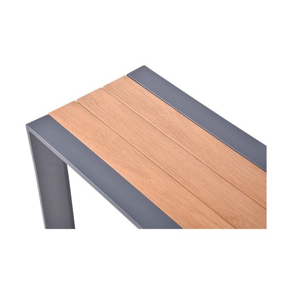 Tmavě šedo-hnědá kovová zahradní lavice Silea – Garden Pleasure-image-3